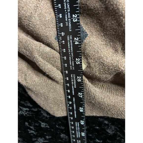 Kenneth Roberts Cotton Cashmere Argyle Zip Sweater XXL - Picture 4 of 5